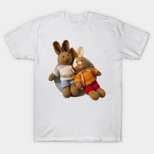 Two Knitted Bunny Buddies T-Shirt